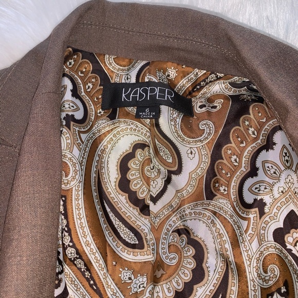 Kasper Two Piece Pant Suit Size 6 - Picture 8 of 9